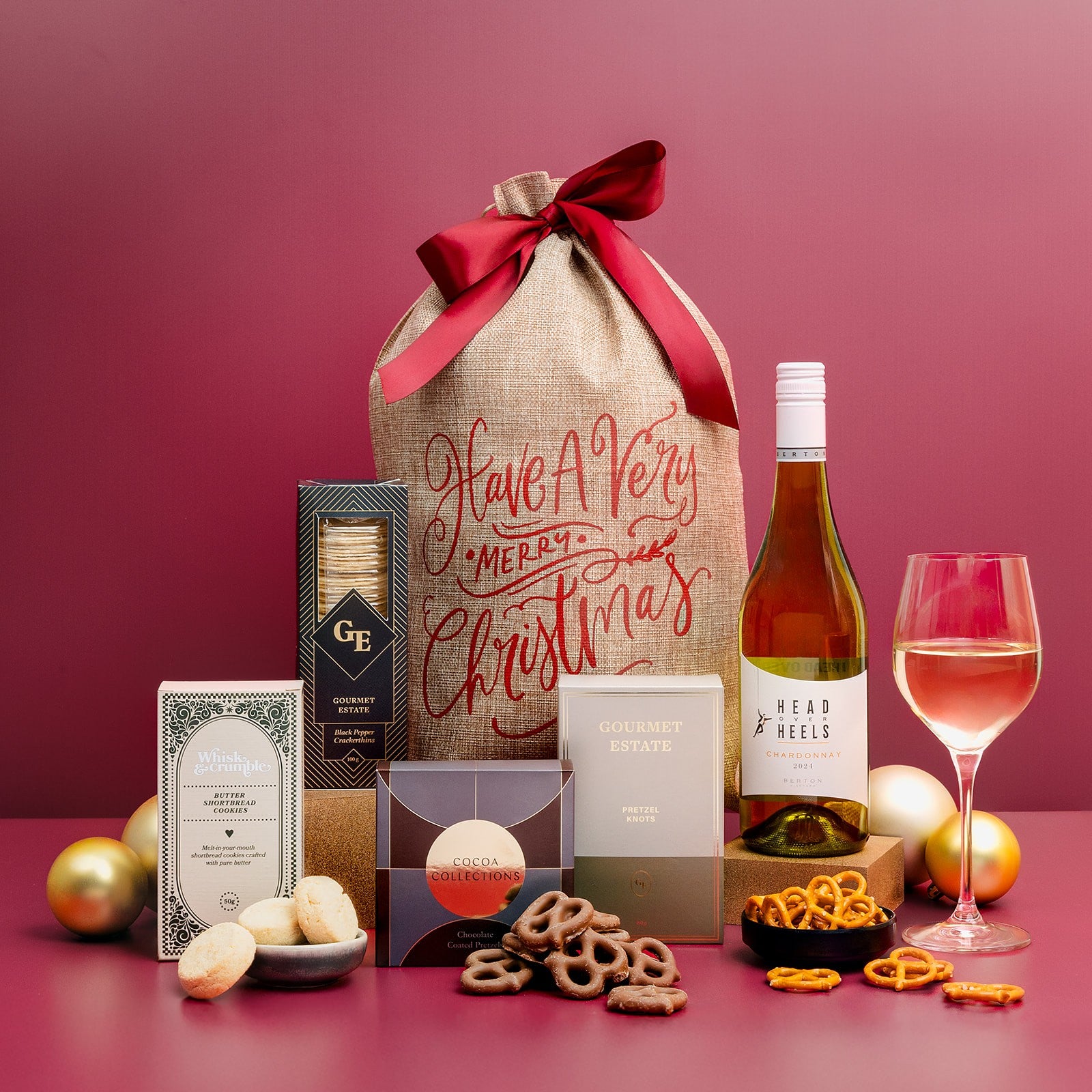 White Festive Christmas Hamper
