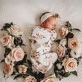 Load image into Gallery viewer, Snuggle Swaddle & Topknot Set in Boho Posy