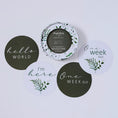 Load image into Gallery viewer, Snuggle Hunny Enchanted & Olive Reversible Milestone Cards
