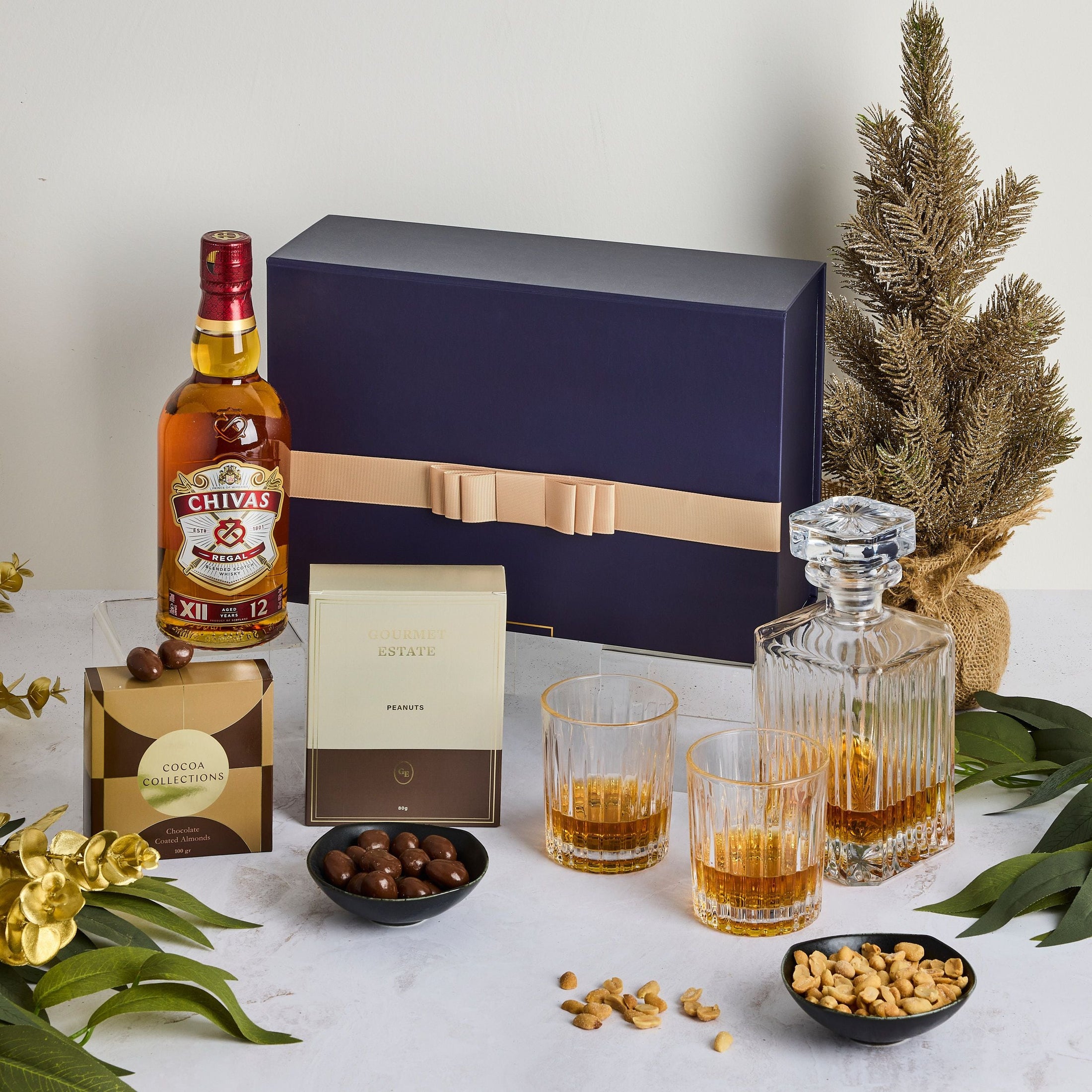 Chivas Scotch and Glassware Hamper