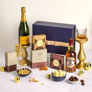 Luxury Veuve and Whisky Christmas Hamper