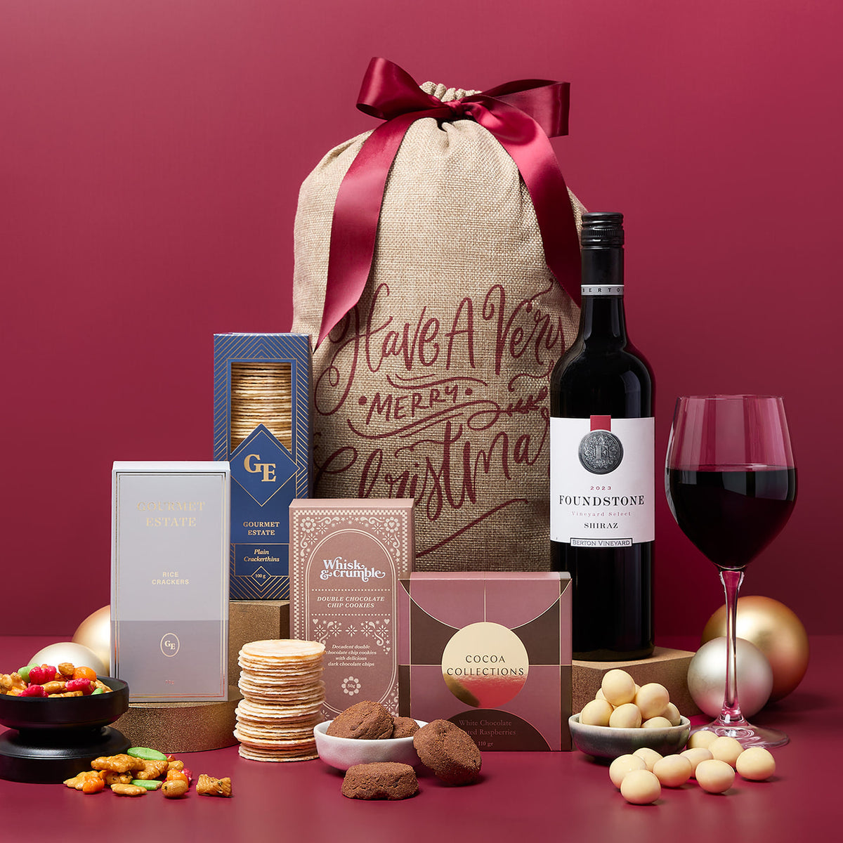 Red Gourmet Christmas Hamper