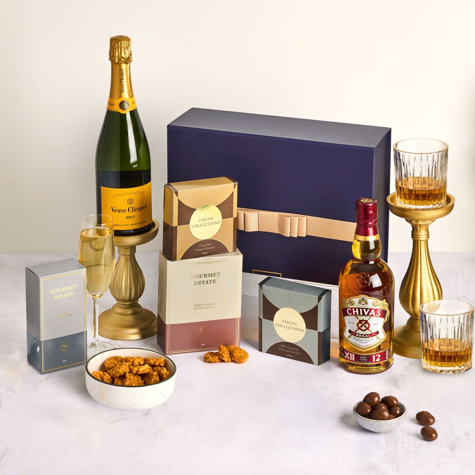 Luxury Veuve and Whisky Hamper