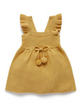 Load image into Gallery viewer, Purebaby Knitted Pinafore in Golden Melange
