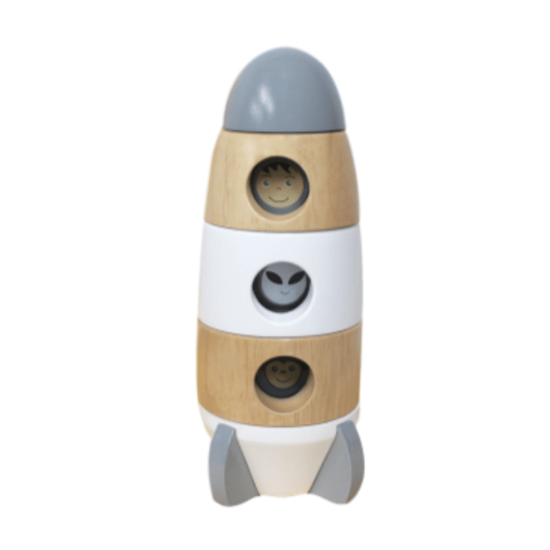 Discoveroo Grey Magnetic Stacking Rocket
