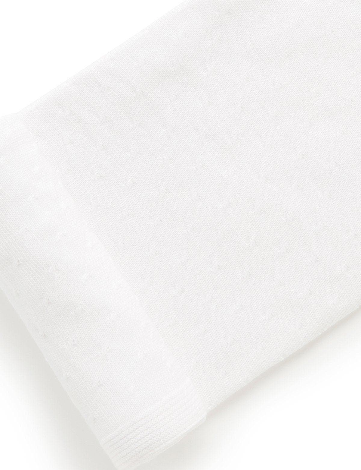 Purebaby Essentials Blanket in White